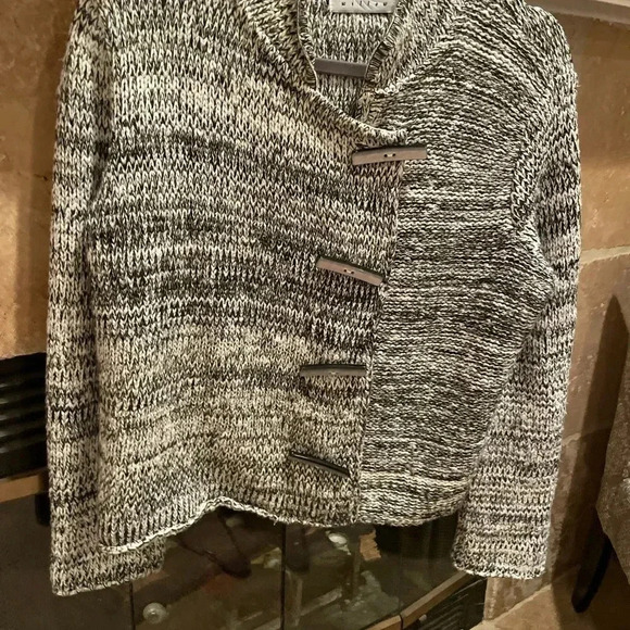 Willow Wool Art to Wear Sweater Artsy Abalone Toggle Style Buttons Women's S - Picture 6 of 8